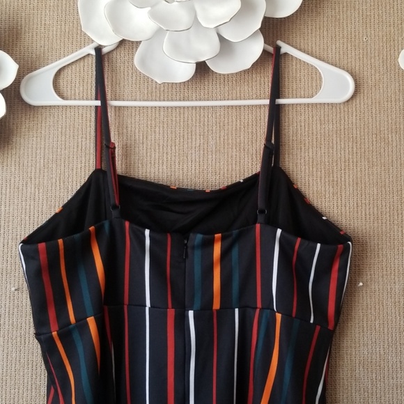 Black Stripped Dress size L - Picture 5 of 7
